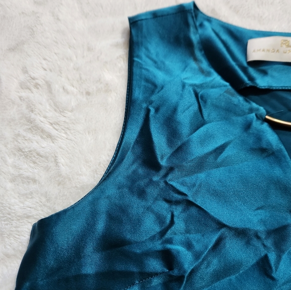 Amanda Uprichard Teal Tank - Picture 2 of 4
